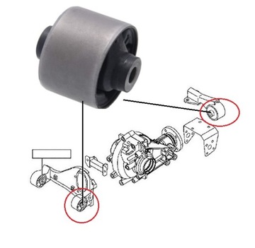 TULEJA ŁAPY DYFERENCJAŁU DAIHATSU TERIOS 2006-