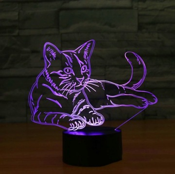 CAT 3D LED НОЧНИК В ПОДАРОК ​​+ ПУЛЬТ ПУЛЬТА