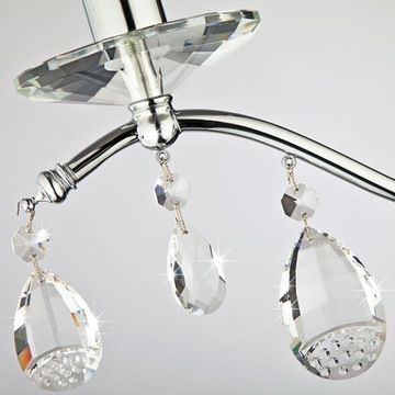 ХРУСТАЛЬНЫЙ НАСТЕННЫЙ СВЕТИЛЬНИК QUEEN 1 ХРОМ