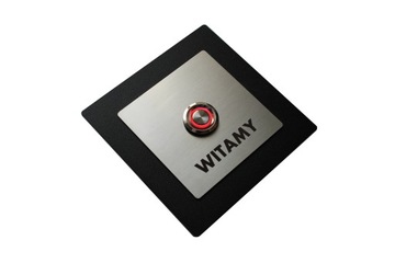 Кнопка звонка для домофона Steel LED 9/12/24/230В 10х10 INOX нерж.