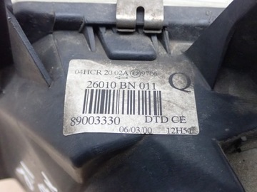 ALMERA N16 00 SVĚTLOMET PŘEDNÍ PRAVÝ SVĚTLO EVROPA