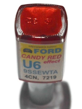 FORD U6 CANDY RED LAKIER ZAPRAWKA DO RYS ARA 10 ML