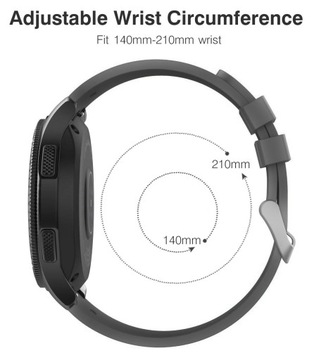 ТЕМНО-СЕРЫЙ ремешок для SAMSUNG GALAXY WATCH 46MM