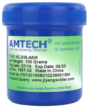 FLUX TOPNIK PASTA BGA SMD AMTECH NC-218-ASM 50g
