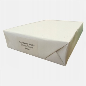 Papier ksero xero biurowy B5 175 x 250 mm