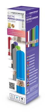 ZESTAW 2 x ELEKTRYCZNY MŁYNEK DO PIEPRZU I SOLI