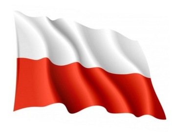 FLAGA POLSKA KOMPLET FLAGA KIJ UCHWYT