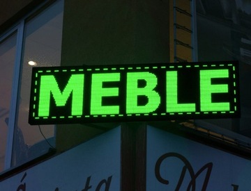 Светодиодная реклама, дисплей 48х224, светодиодная панель Wi FI, для Android, iOS. IP65