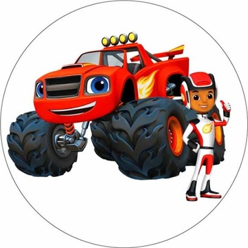 Торт BLAZE MEGAMASZYNY вафельный, насыщенные цвета