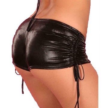 SEXI CZARNE SPODENKI A'LA LATEX R.M-38