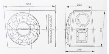 PIONEER ACTIVE BASS TUBE BOX 1300 Вт + КАБЕЛИ