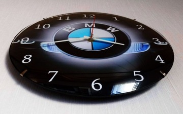 Большие бесшумные часы BMW диаметром 30 см, идеальны для подарка.