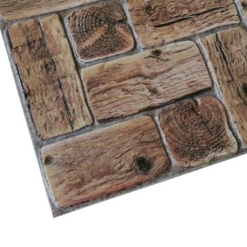 Panele Dekor 3D na ścianę PCV Wood Old DREWNO