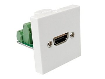 Moduł MEDIABOX 45x45 gn. HDMI TERMINAL BLOCK biały