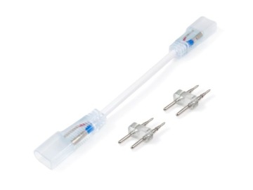 ZŁĄCZKA DO TAŚM LED NEON 8X16MM DŁUGA DWUSTRONNA