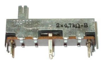 POTENCJOMETR SUWAKOWY TELPOD 45mm 2x 4,7k B 2szt