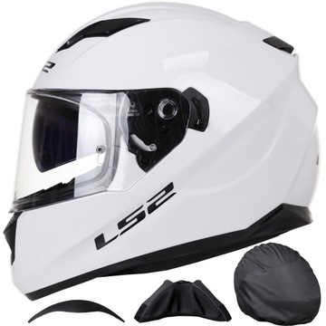 LS2 FF320 STREAM BIAŁY KASK MOTOCYKLOWY GRATIS XL
