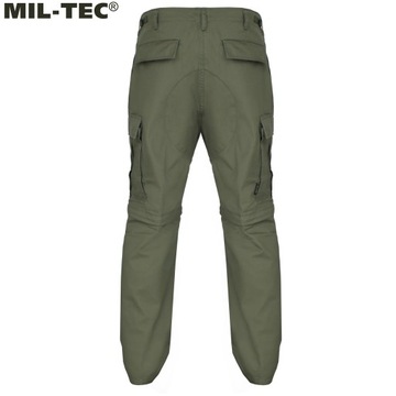 Трекинговые БРЮКИ BDU 2в1 на молнии Mil-Tec Olive S