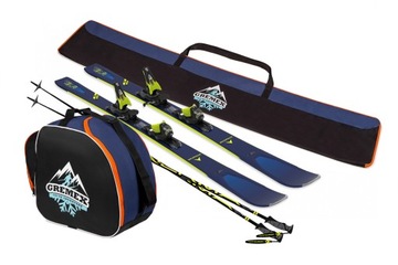 СУМКА ДЛЯ ЛЫЖ + ОБУВЬ, ГРАФИТОВЫЙ НАБОР 180