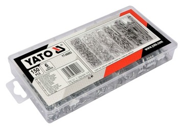 ZAWLECZKI SPRĘŻYSTE 150 SZT. MIX ROZMIARÓW YT06883