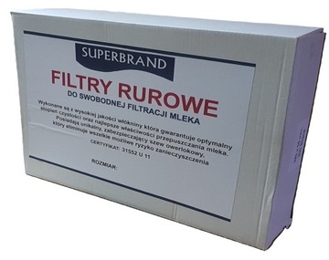 FILTRY RUROWE KOLUMNOWE DO MLEKA 320/58 OP. 200szt