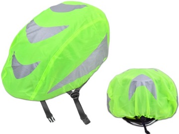 POKROWIEC NA KASK ROWEROWY ODBLASKOWY WODOODPORNY
