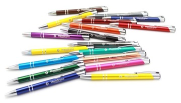 Długopisy reklama COSMO + Twój GRAWER LOGO x100szt