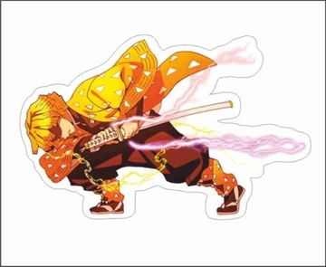 Naklejka anime Demon Slayer Zenitsu