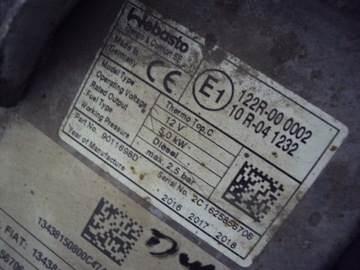 WEBASTO THERMO TOP C FIAT DUCATO 2006-