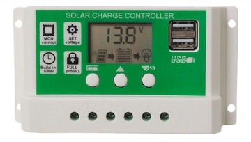 Regulator ładowania 10A PWM 12V 24V Litowe S3 S4