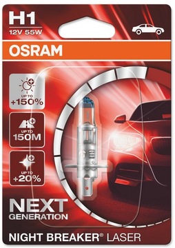 ŻARÓWKA H1 NIGHT BREAKER LASER OSRAM +150%