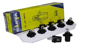 NARVA 000633 ZAROWKA 12V 1.2W BAX10S OPRAWA PLASTIKOWA BLACK (CZARNA) SZT
