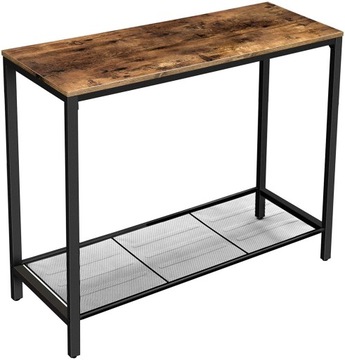 INDUSTRIALNY STOLIK KONSOLA VINTAGE METALOWY