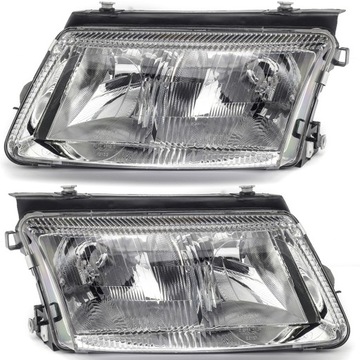 REFLEKTORY VW PASSAT B5 1996-00 KOMPLET L+R H7/H1