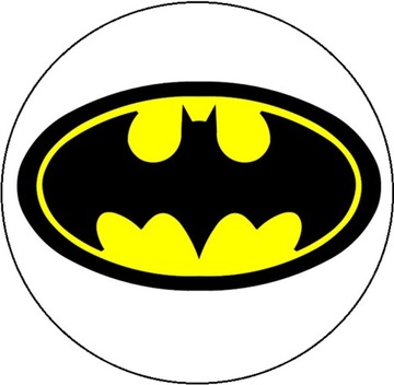 OPŁATEK NA TORT BATMAN OKRĄGŁY GRUBY 20CM!