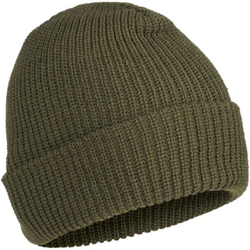 Ciepła CZAPKA ZIMOWA Watch Cap AKRYL - OLIVE
