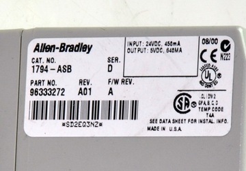 1794-ASB Адаптер Allen-Bradley FLEX I/O RIO