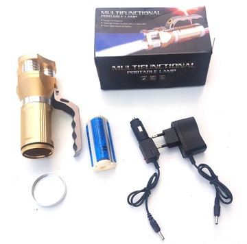 Фонарик ручной прожектор 3*T6 CREE LED, сильный