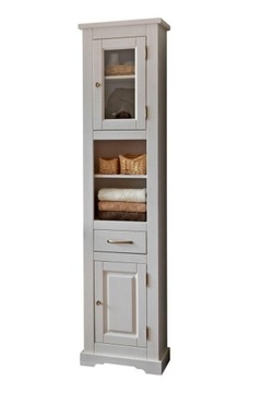 SŁUPEK ŁAZIENKOWY STOJĄCY SZAFKA DREWNIANA 190CM