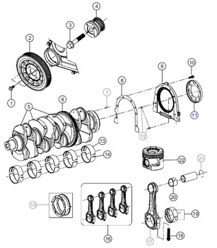 KOLO FONICZNE KLIKOVÉ HŘÍDELE JEEP WRANGLER JK 2.8 CRD 07-18