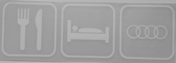 EAT SLEEP AUDI - naklejka