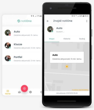 notiOne GO KEYS LOCATOR СОБАКА АВТОМОБИЛЬ ВЕЛОСИПЕД
