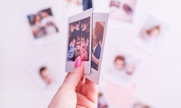 Фотомагнит с фотографией на холодильник Polaroid, 16 шт, с благодарственной подписью