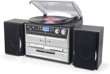 Wieża Soundmaster MCD5550SW Radio cyfrowe DAB+ Magnetofon CD MP3 Bluetooth