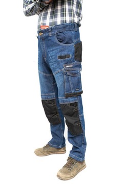 LAHTI PRO SPODNIE ROBOCZE JEANS ELASTYCZNE ROZ. M