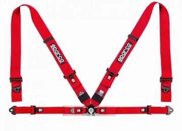Pasy FIA Sparco 4-pkt. 04716M1 czerwone NOWOŚĆ