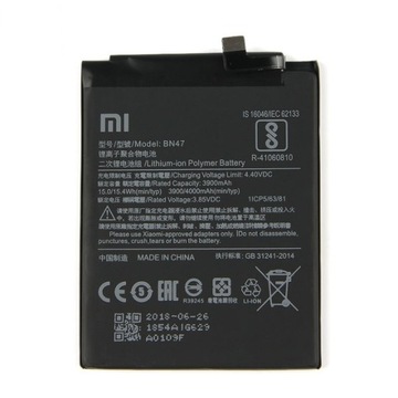 NOWA ORYGINALNA BATERIA BN47 XIAOMI REDMI 6 PRO