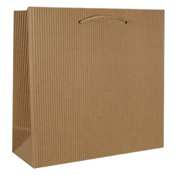 Ekologiczna torebka z tektury falistej 24x10x23 cm