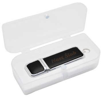 Кожаный флэш-накопитель USB 3.0 32 ГБ + гравировка + коробка