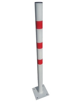 SŁUPEK PARKINGOWY OSTRZEGAWCZY 100CM NA PODSTAWIE